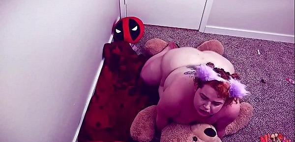  Pudgy Little Riding her Teddys big cock sucking pacifier -SHORT VERSION-